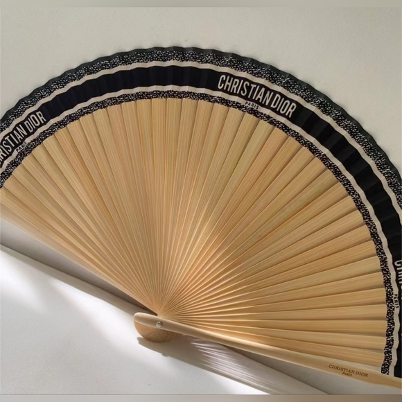 Christian Dior DIORIVIERA Novelty Folding Fan Japan - Picture 6 of 8